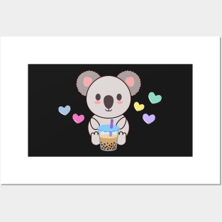 Koala kawaii boba Posters and Art